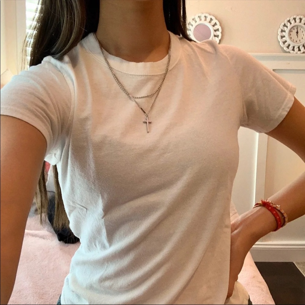john galt/brandy melville basic white tee